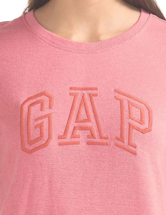 GAP Women Pink Softspun Logo Tee