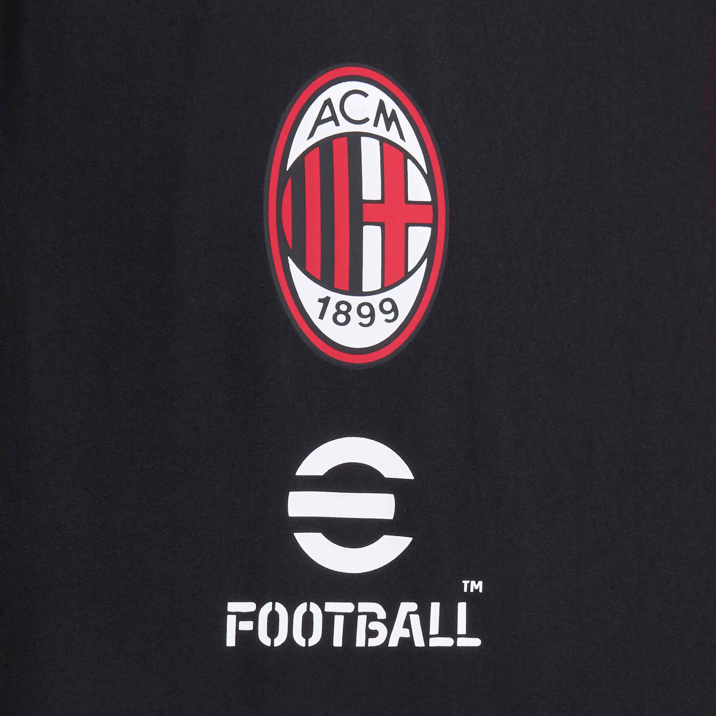 GIACCA MILAN PREMATCH 2024/25 CON ZIP E CAPPUCCIO