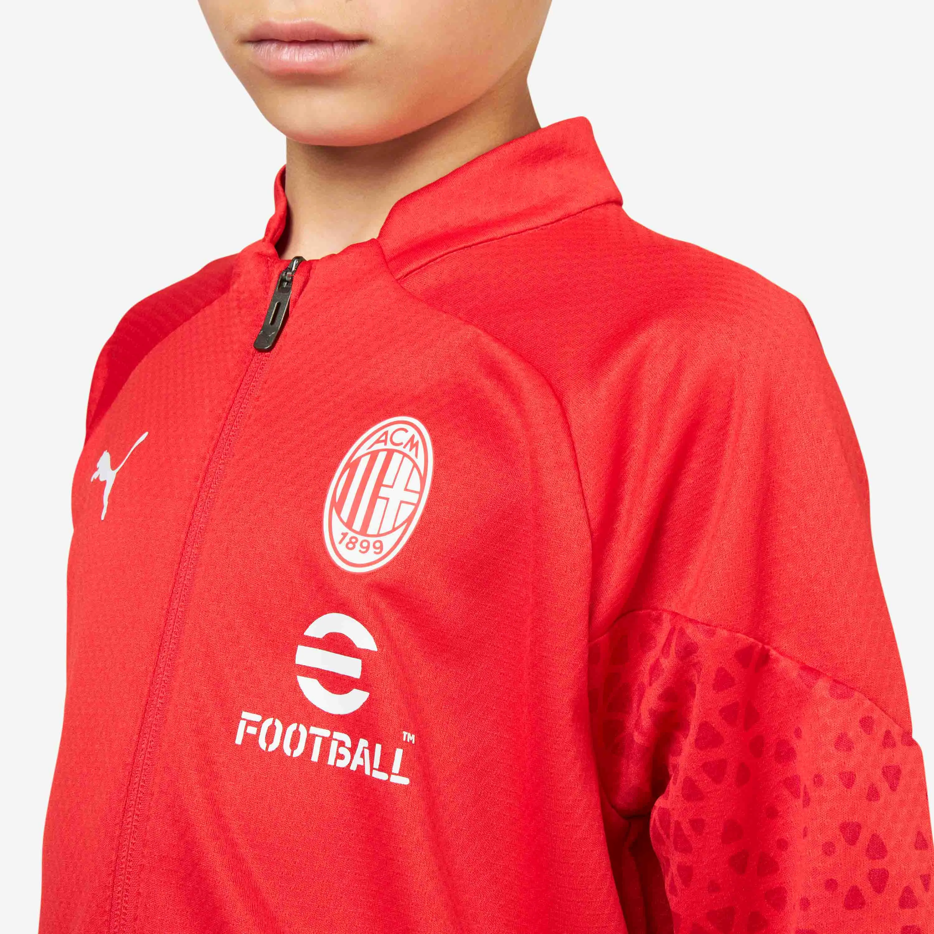 GIACCA MILAN TRAINING BAMBINO 2023/24 CON ZIP E TASCHE