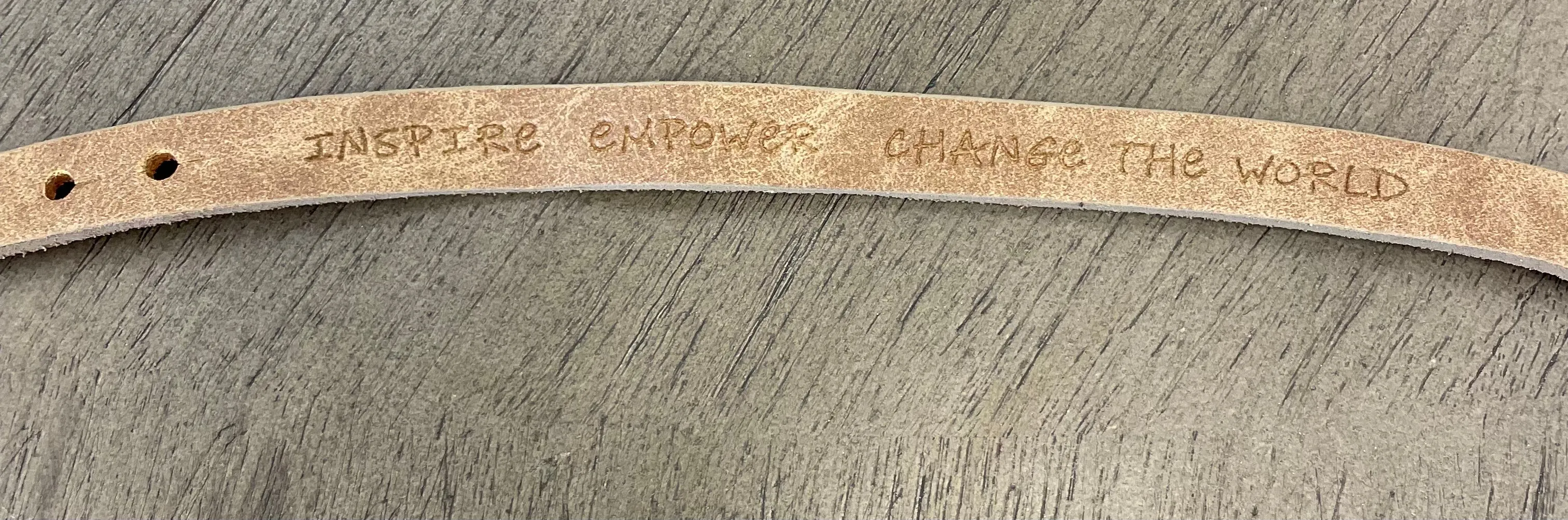 Good Works Inspired Leather Bracelet