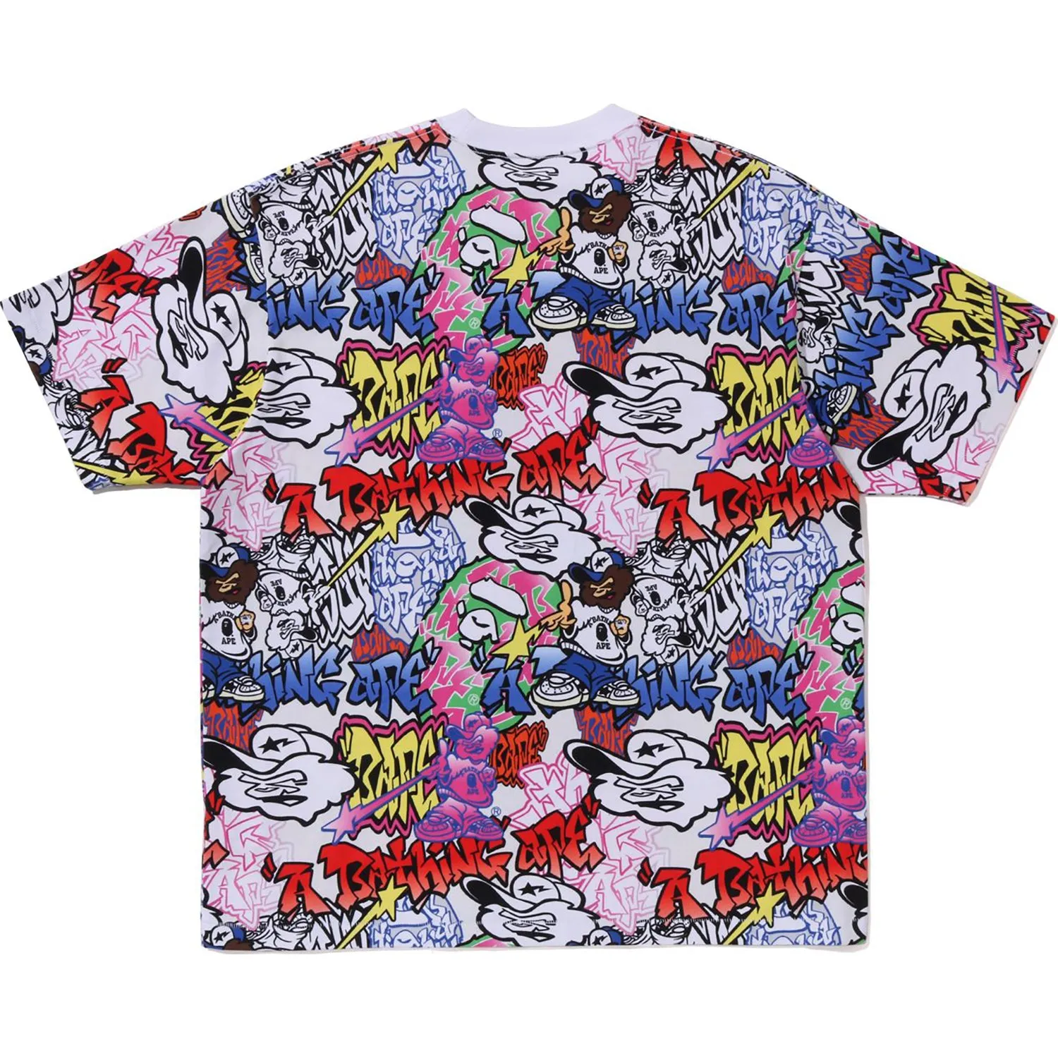 GRAFFITI PATTERN OVERSIZED TEE MENS