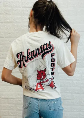 Hogs Football Tee | Ivory