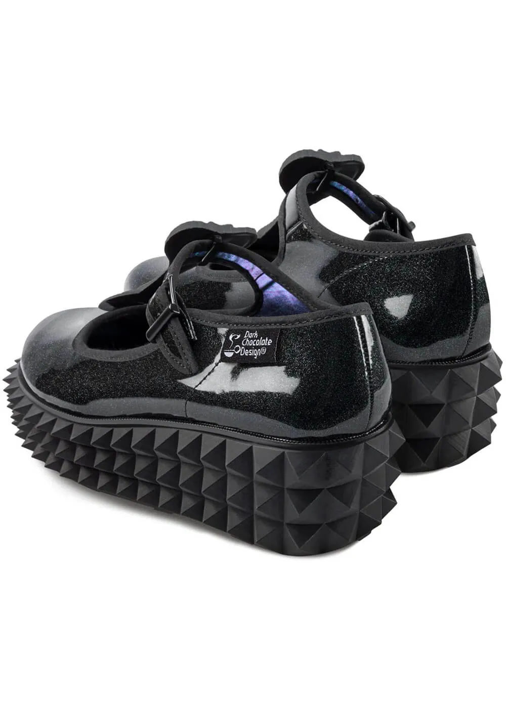 Hot Chocolate Design Cobra Platform Shoes Black