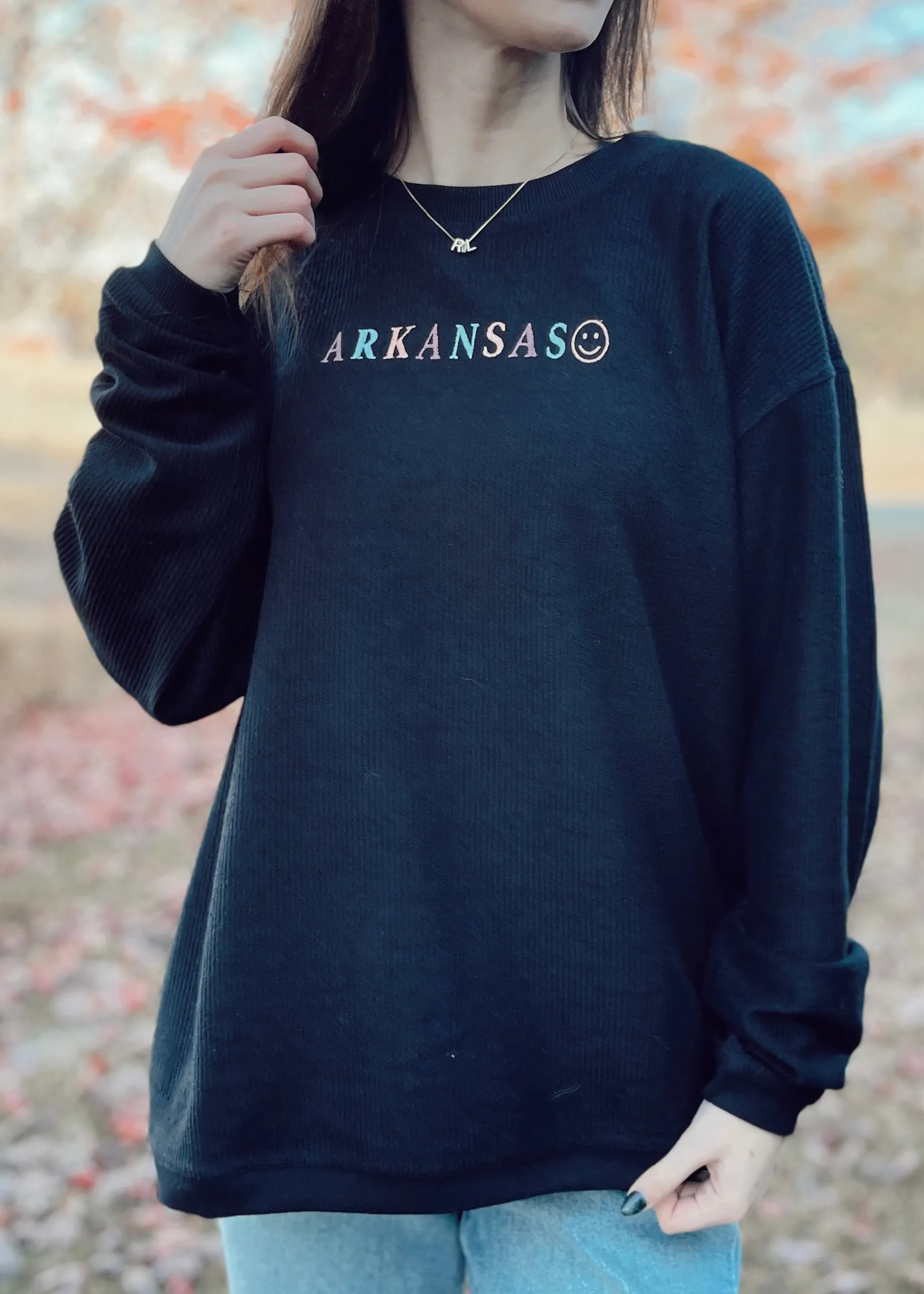 Jadelynn Brooke Arkansas Sweatshirt | Black