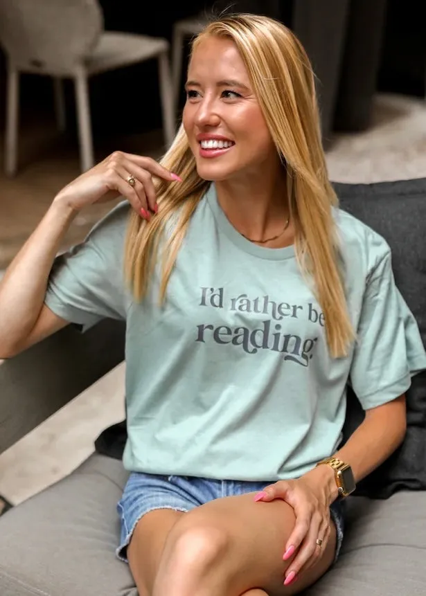 Jadelynn Brooke I'd Rather Be Reading | Dusty Blue