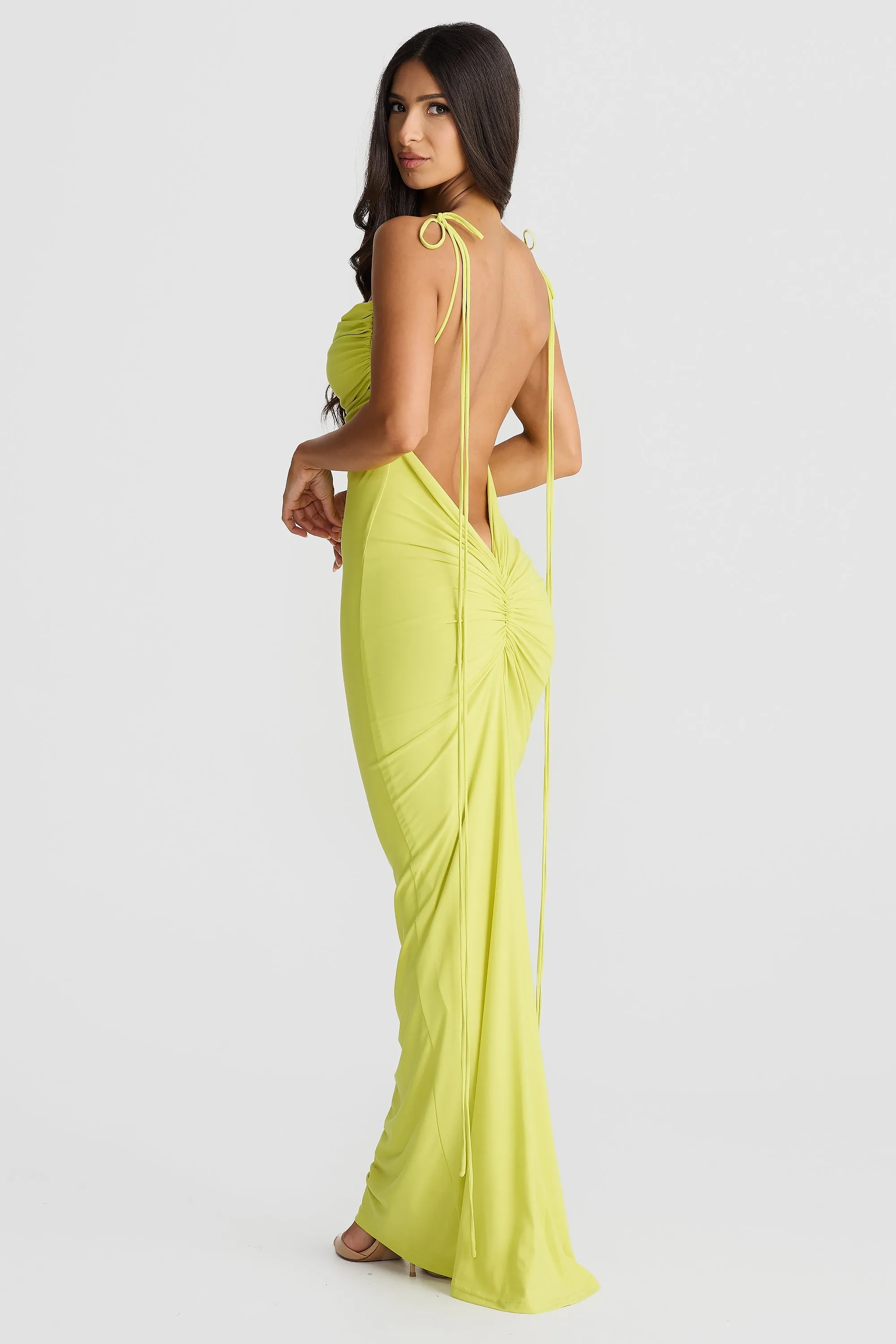 Jiani Gown - Chartreuse