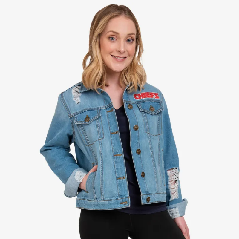 Kansas City Chiefs Denim Jacket - William Jacket