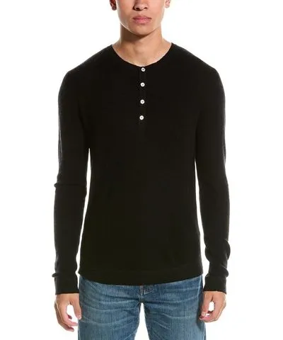 Kier + J Kier+J Wool & Cashmere-Blend Henley Sweater