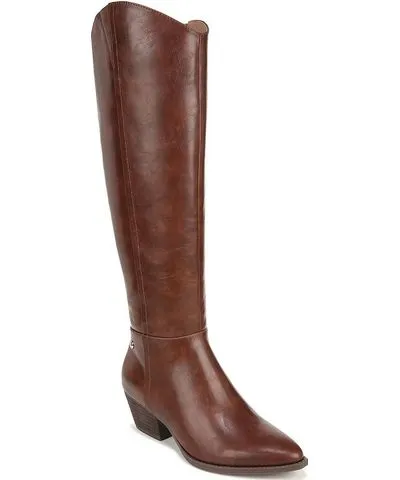 Life Stride Reese Womens Faux Leather Block Heel Knee-High Boots