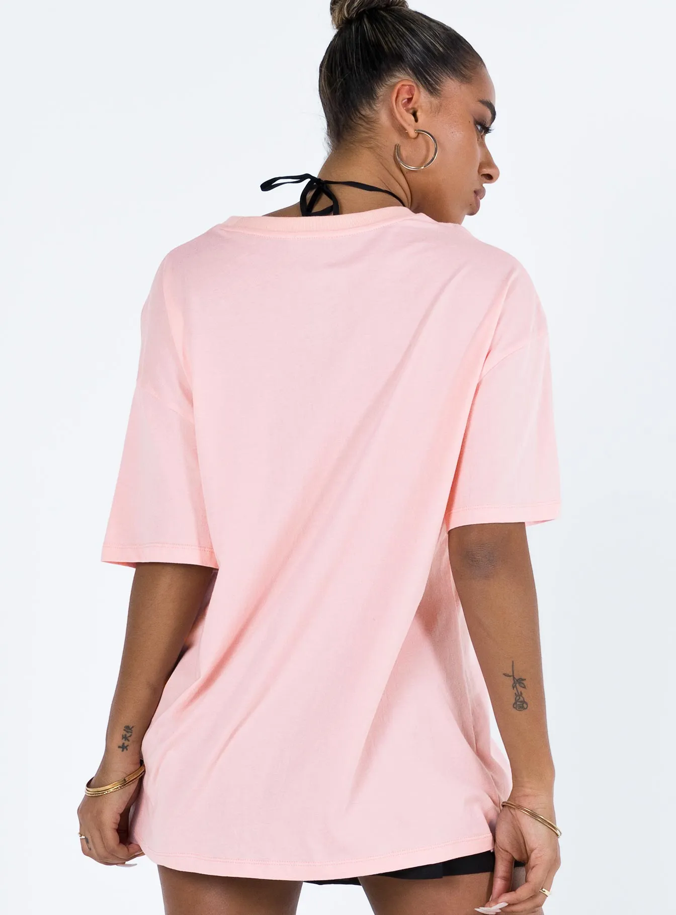 Live Tonight Oversized Tee Pink