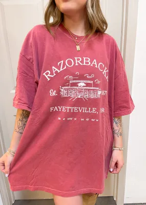 Livy Lu Arkansas Razorback Stadium Tee | Cardinal