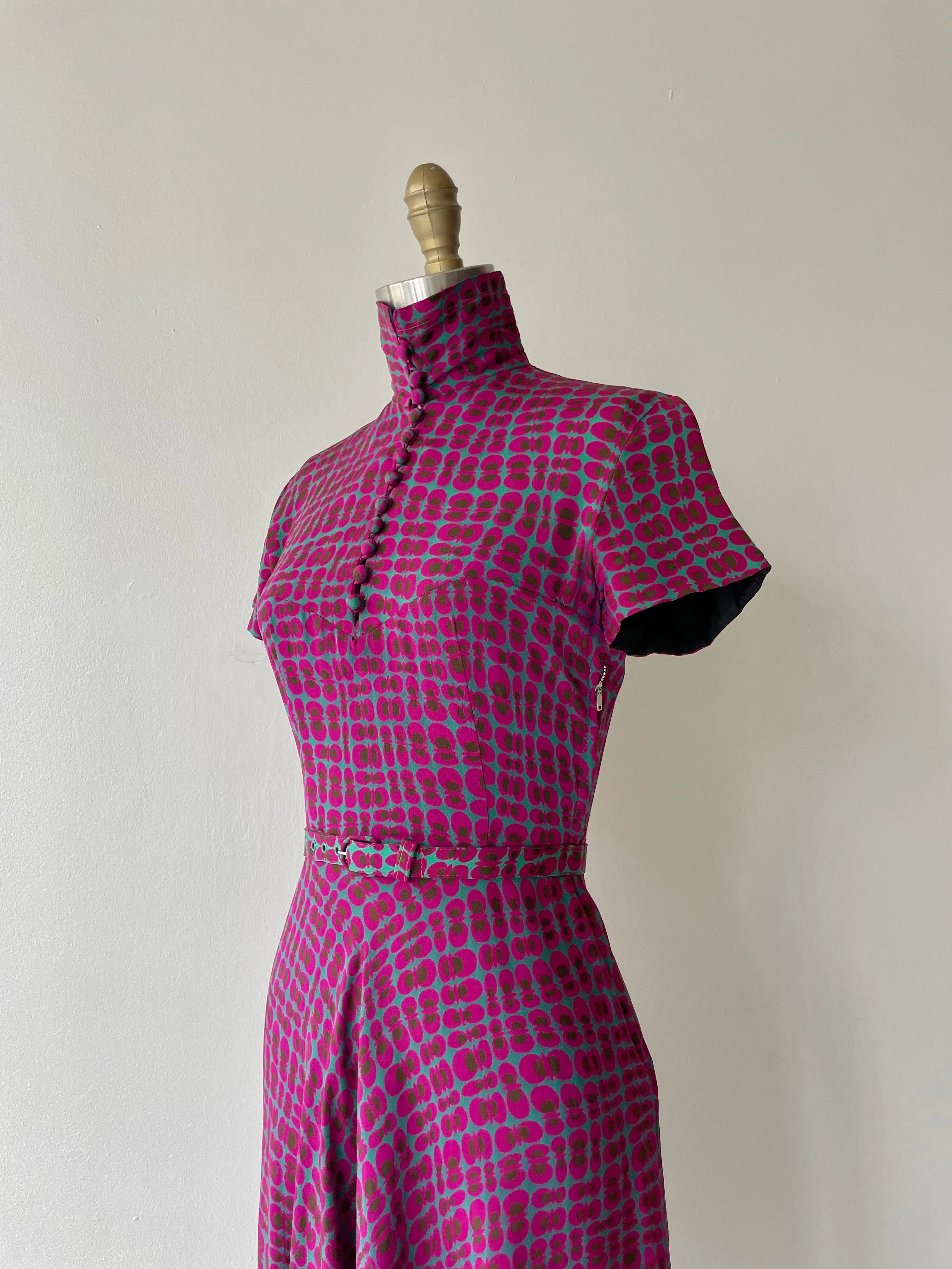 Lost World Silk Dress | 1950s