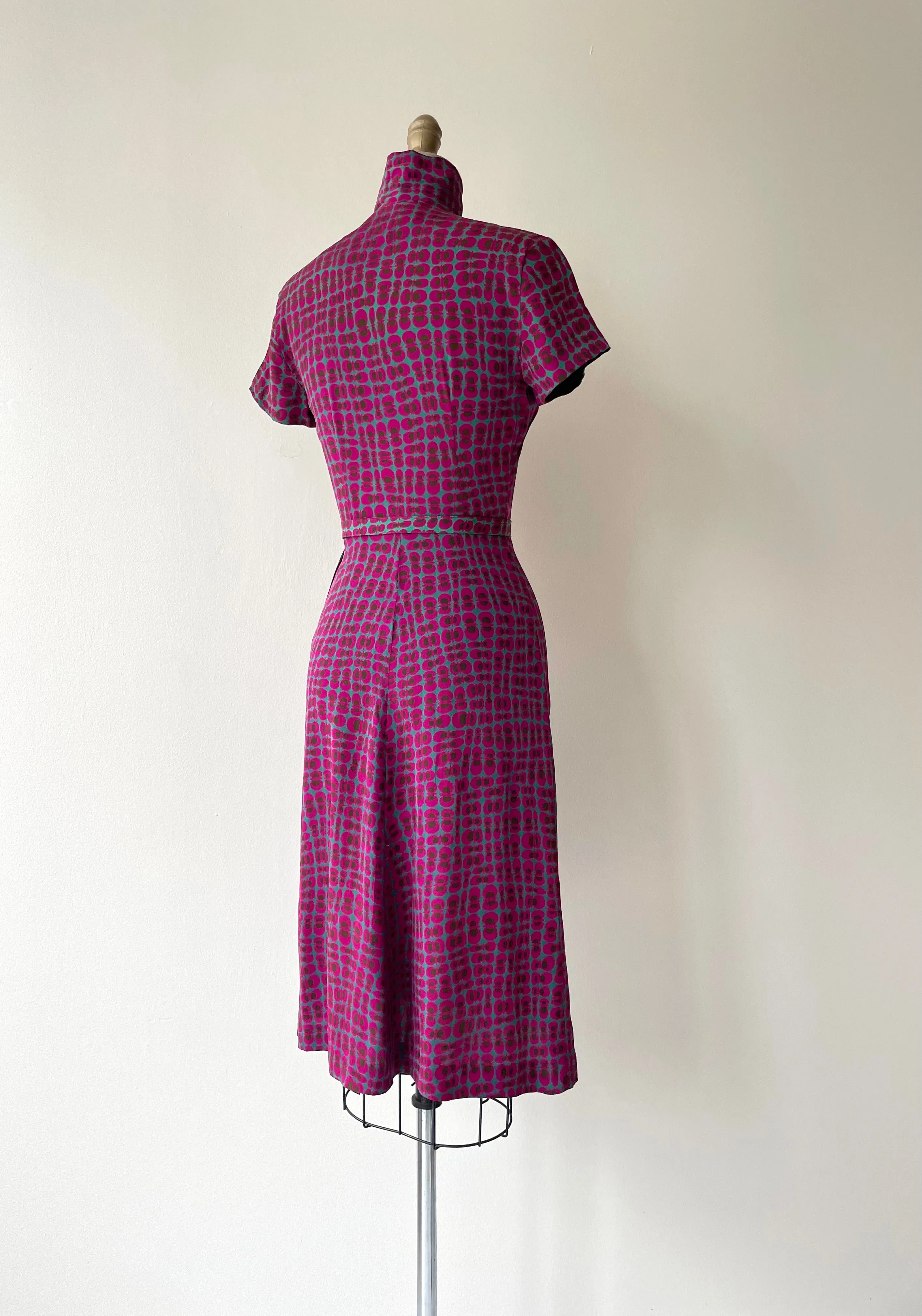 Lost World Silk Dress | 1950s