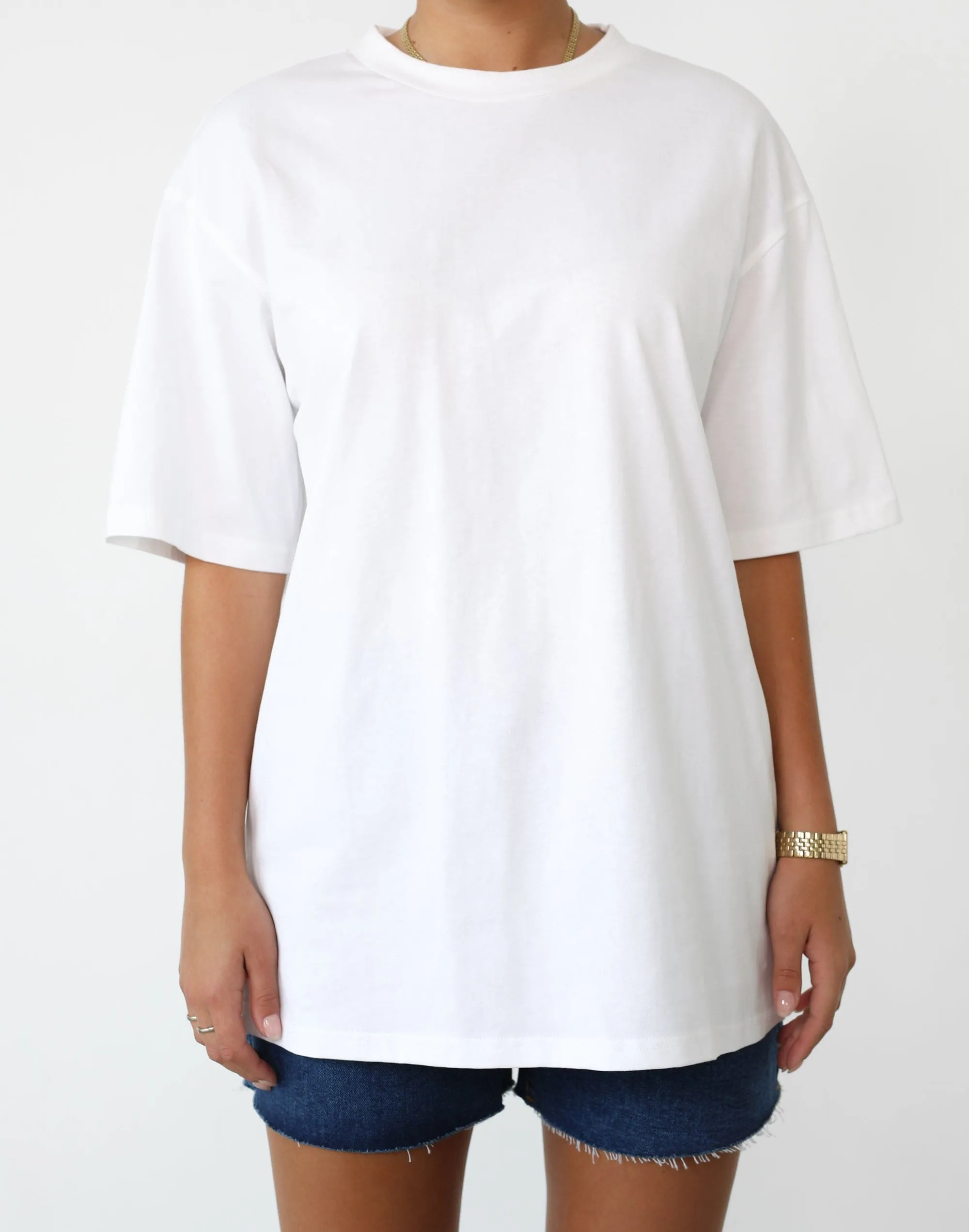 Luca Oversized Tee (White)