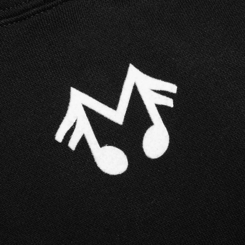 M-Logo Micro Hooded Sweatshirt - Black