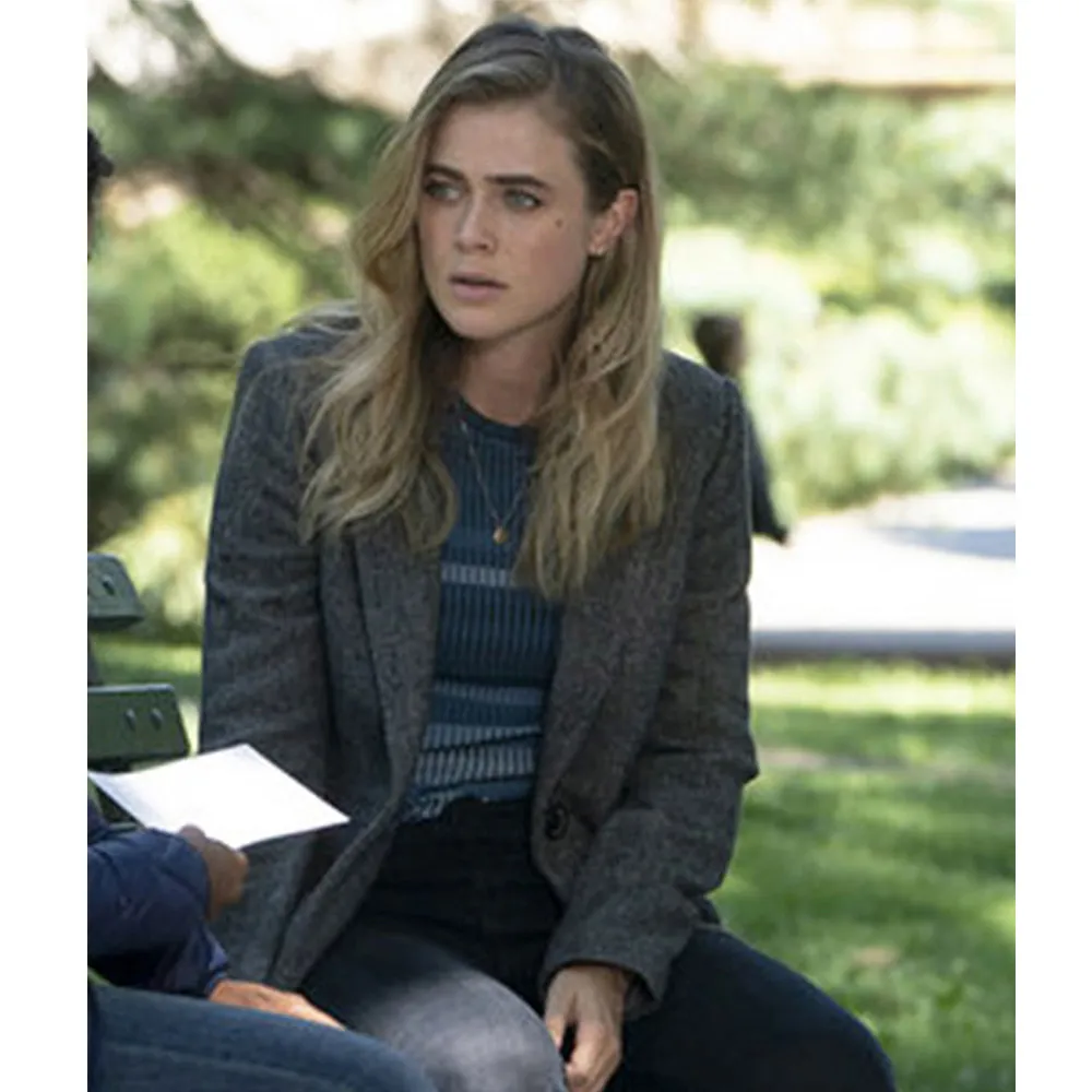 Manifest Melissa Roxburgh Gray Coat