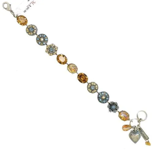 Mariana Handmade Swarovski 4023 Bracelet 216-3 Yellow Blue