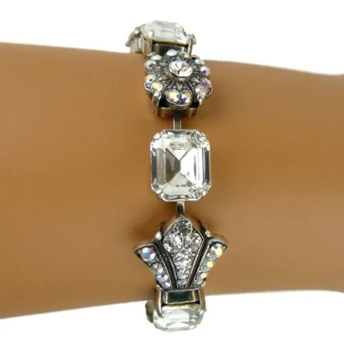 Mariana Handmade Swarovski Clear AB Crystal Bracelet NWT 4014 001