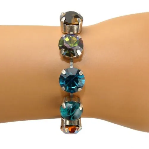 Mariana Handmade Swarovski Crystal Bracelet 4474 3201 Rainbow Blue