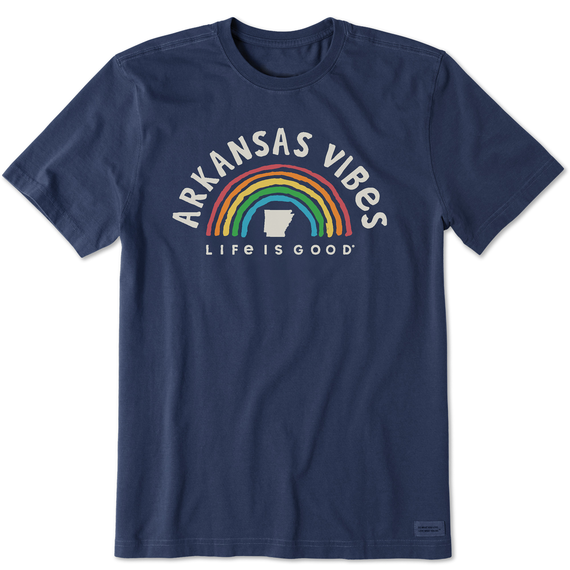 Men's Arkansas Rainbow Vibes Crusher Tee