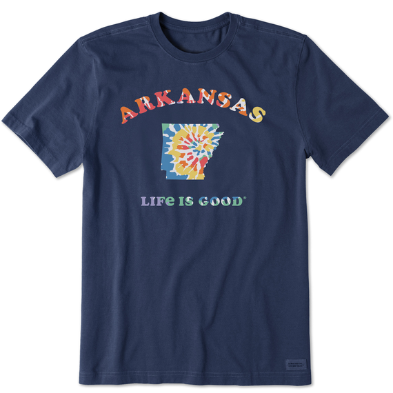 Men's Tie Dye Arkansas Crusher Tee