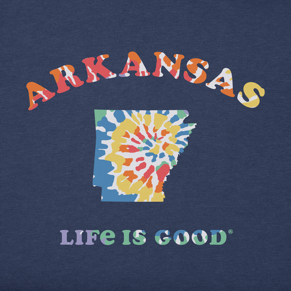 Men's Tie Dye Arkansas Crusher Tee