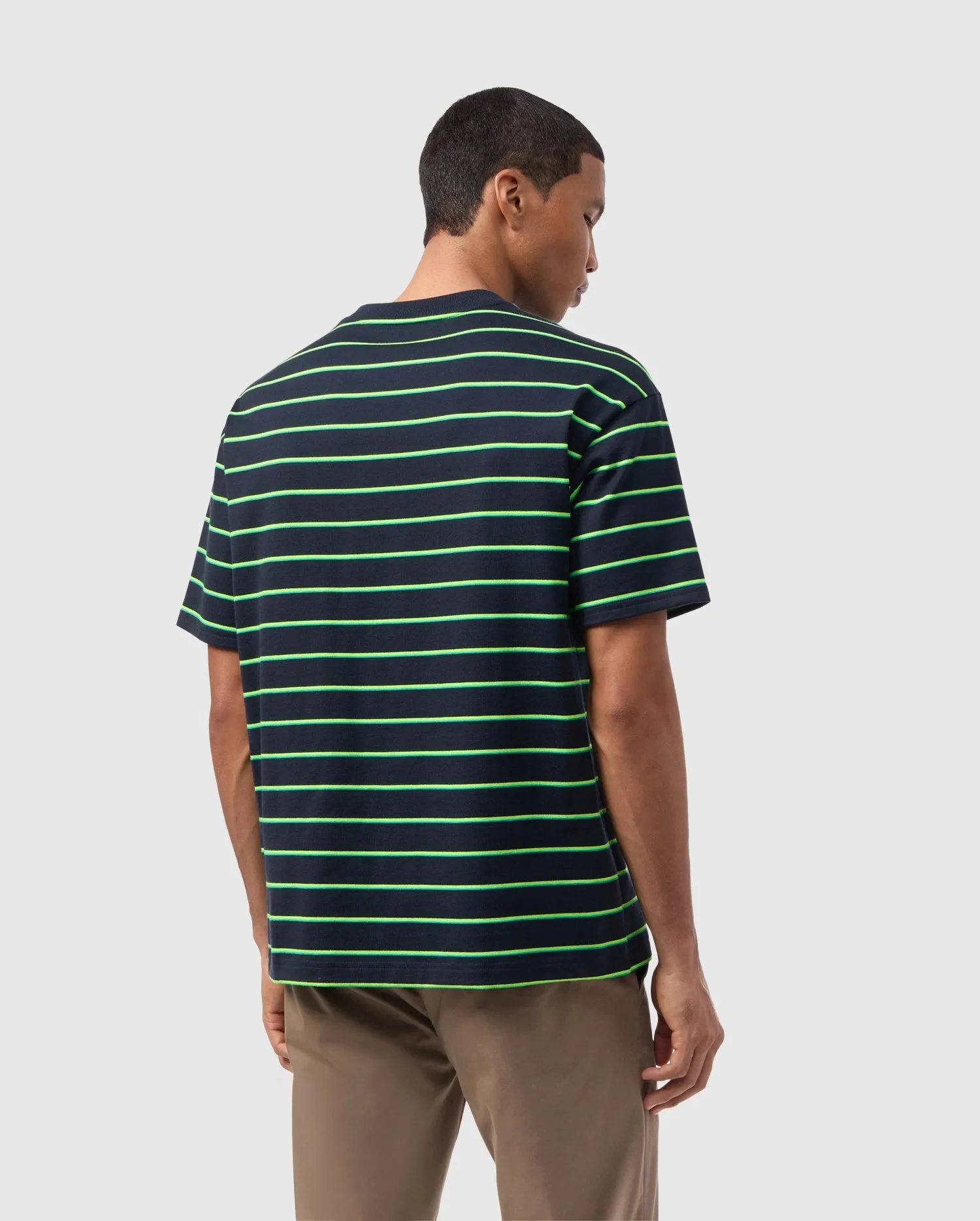 MENS ALTON STRIPE OVERSIZED TEE - B6U409C200