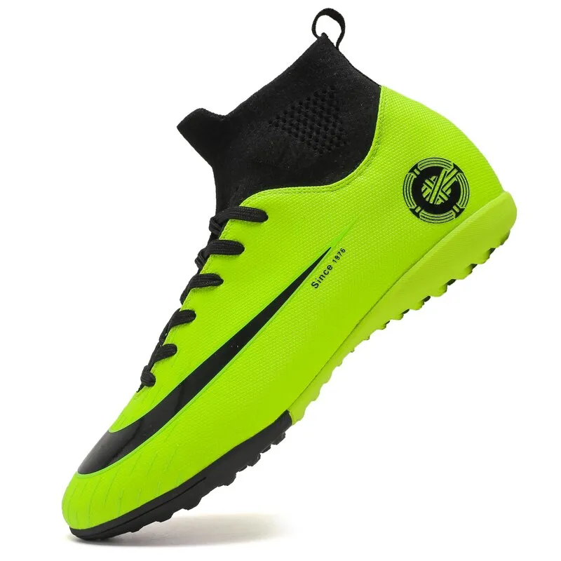 Men's Eur Size 35-44 Lace-up Breathable Outdoor Training Soccer Boots