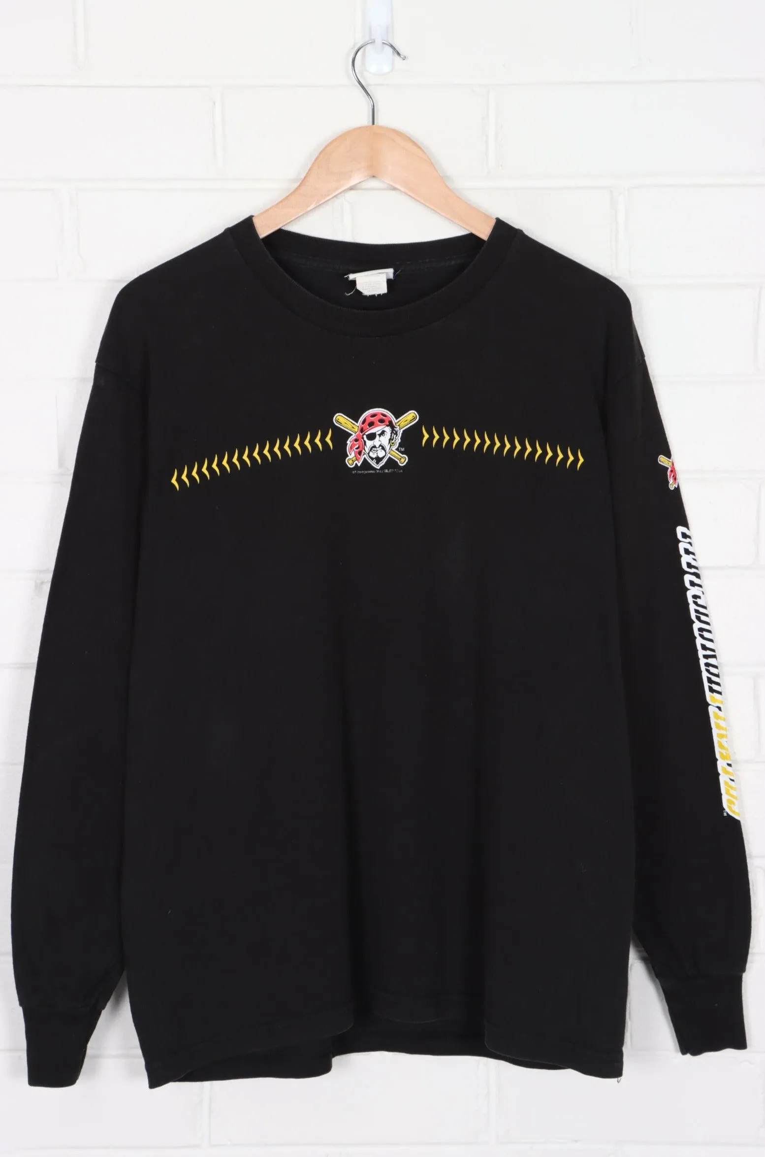 MLB Pittsburgh Pirates Multi Logo LEE Long Sleeve Tee (M-L)