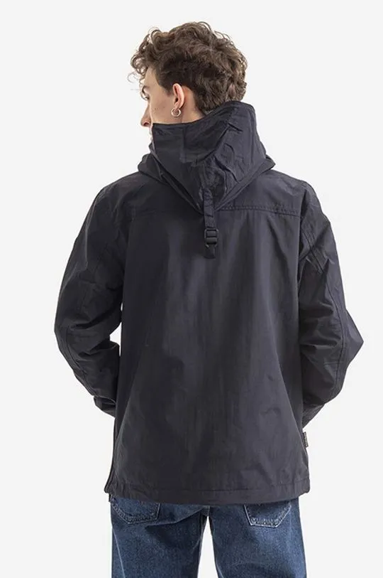 Napapijri rain jacket men's navy blue color