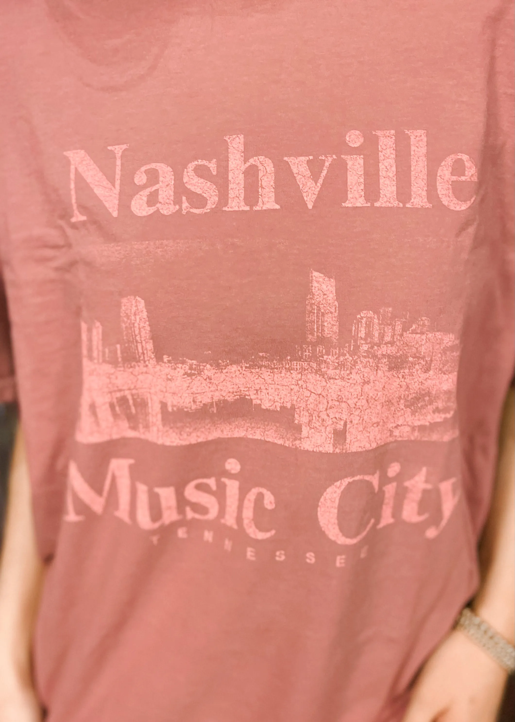 Nashville Music City Tee | Elderberry