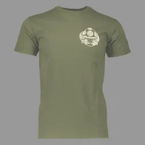 OLIVE GREEN N.S.C LOGO TEE