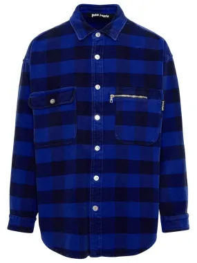 Palm Angels Check Patterned Buttoned Overshirt