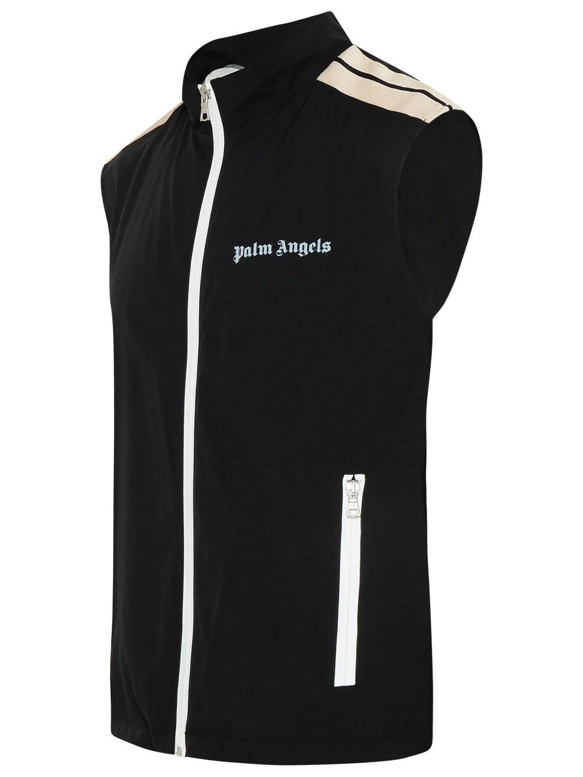 Palm Angels Logo Printed Zipped Gilet