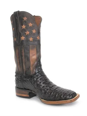 Pre-Orders for Men's Black Jack Chocolate All American  Caiman Crocodile Boots