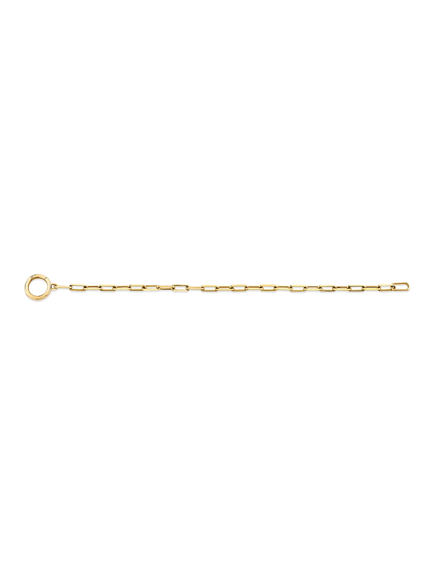 Rectangle Chain Bracelet with Charm Enhancers - 14k Yellow Gold