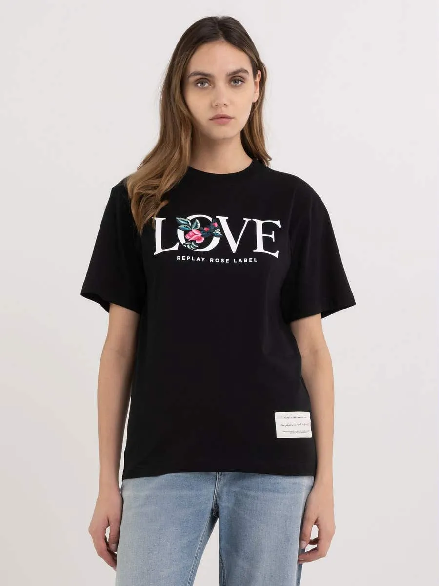 Replay W3698F 20994 Tee 098 Black