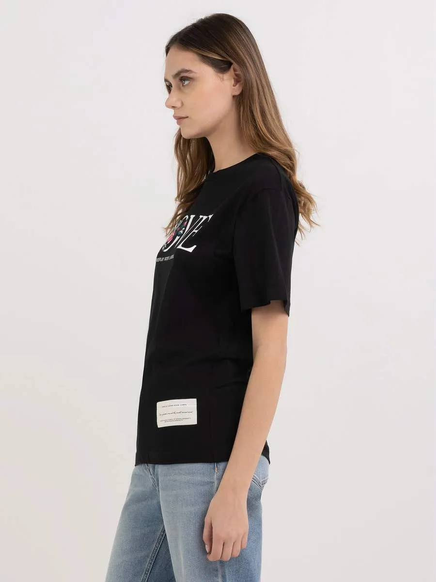 Replay W3698F 20994 Tee 098 Black