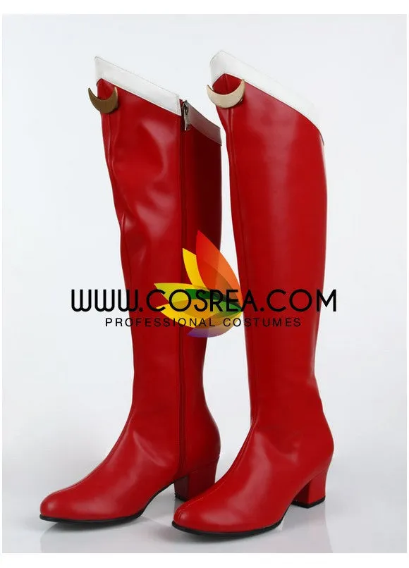 Sailormoon Usagi Tsukino Dark Red Cosplay Shoes