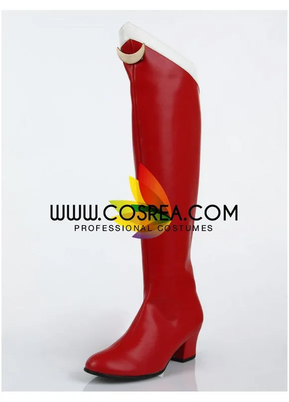 Sailormoon Usagi Tsukino Dark Red Cosplay Shoes