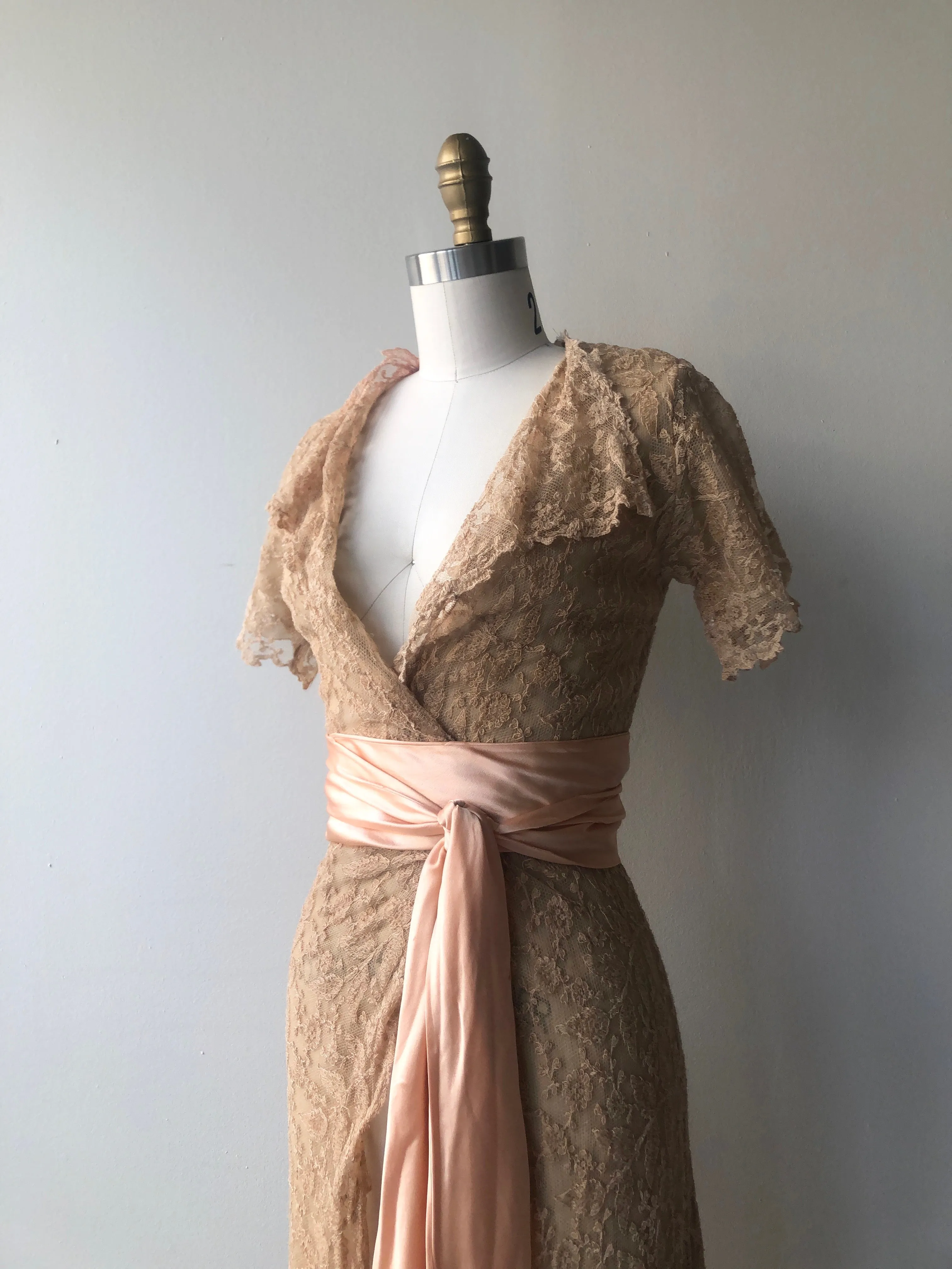 SALE | Antique Lace Dressing Gown