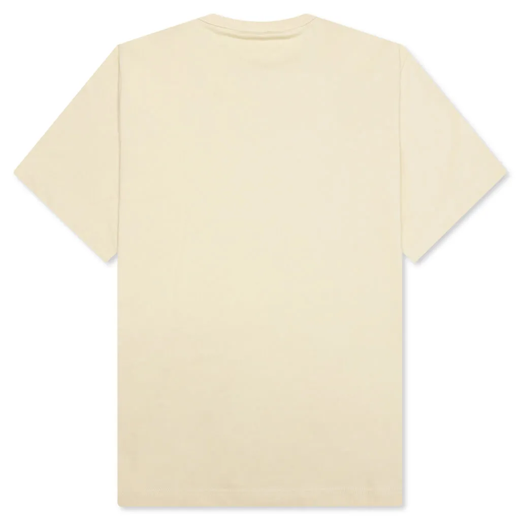 Scribbled Logo Tee - Stone