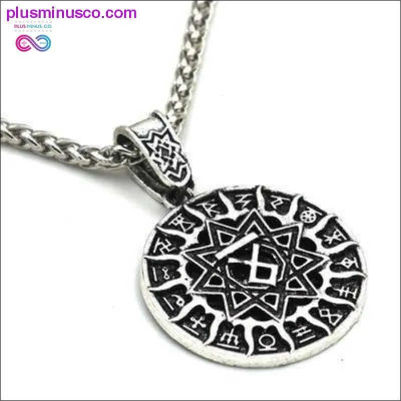 Slavic Kolovrat Wheel Amulet Pagan Pendant Necklace Viking