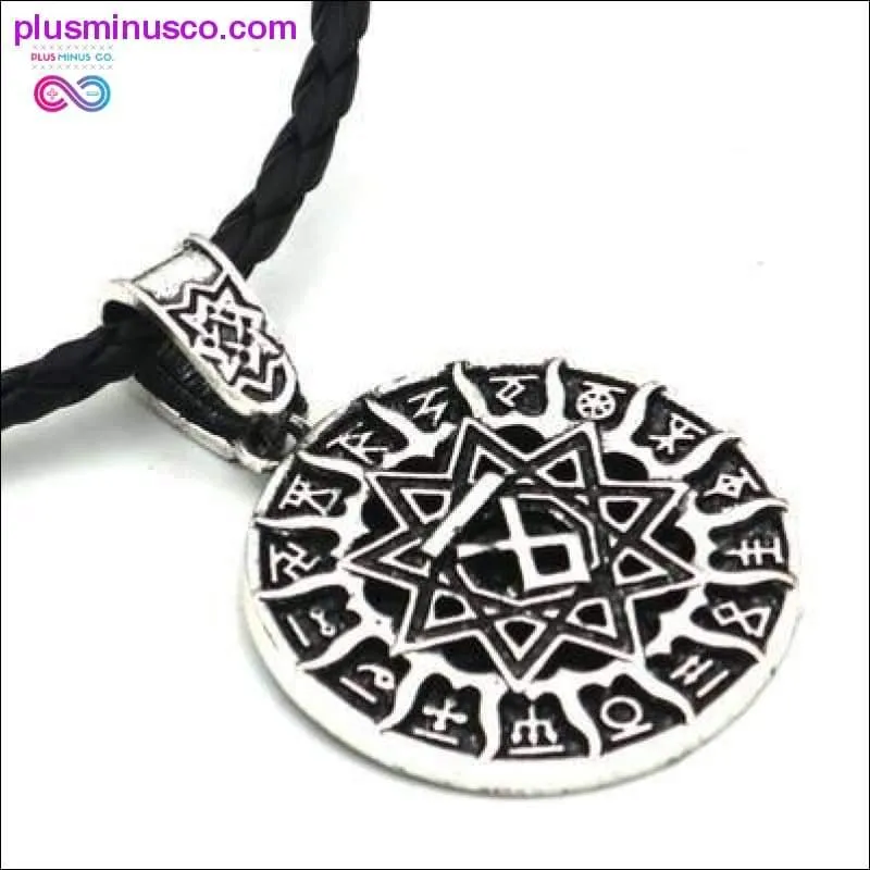 Slavic Kolovrat Wheel Amulet Pagan Pendant Necklace Viking