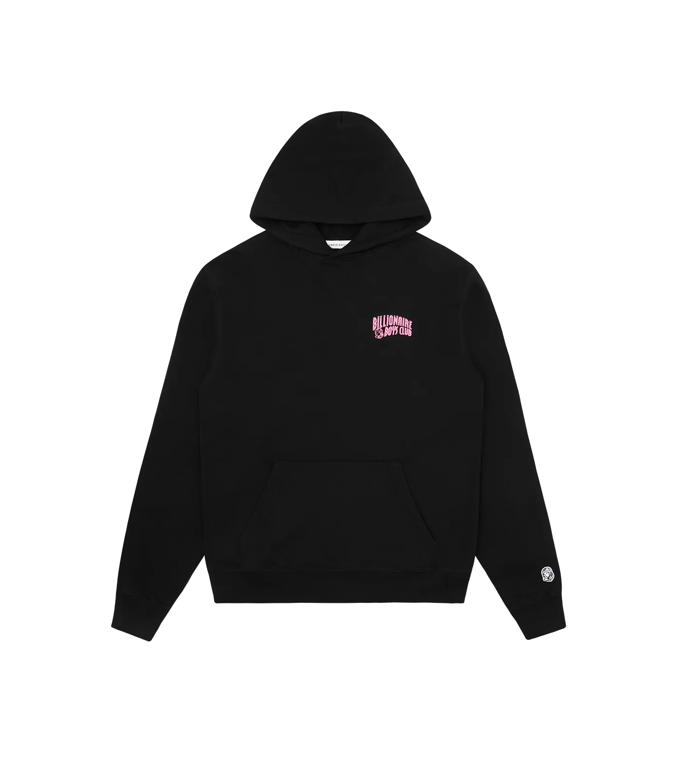 SMALL ARCH LOGO HIGHLIGHT POPOVER HOOD - BLACK/PINK