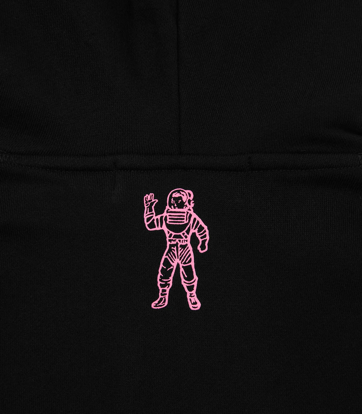 SMALL ARCH LOGO HIGHLIGHT POPOVER HOOD - BLACK/PINK