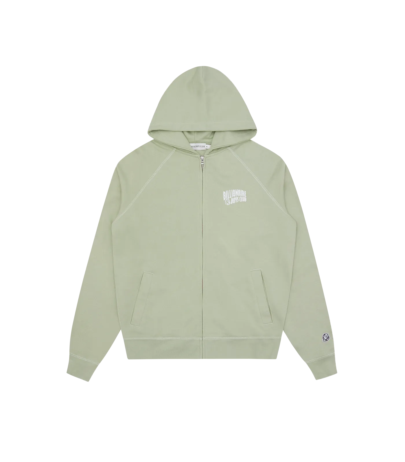 SMALL ARCH LOGO ZIP THROUGH - GREEN