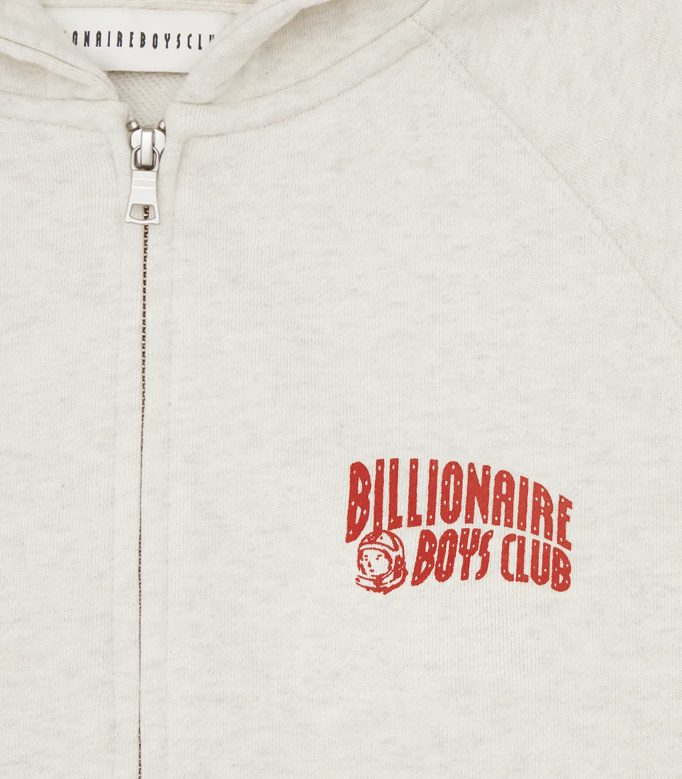 SMALL ARCH LOGO ZIP THROUGH HOOD - OAT