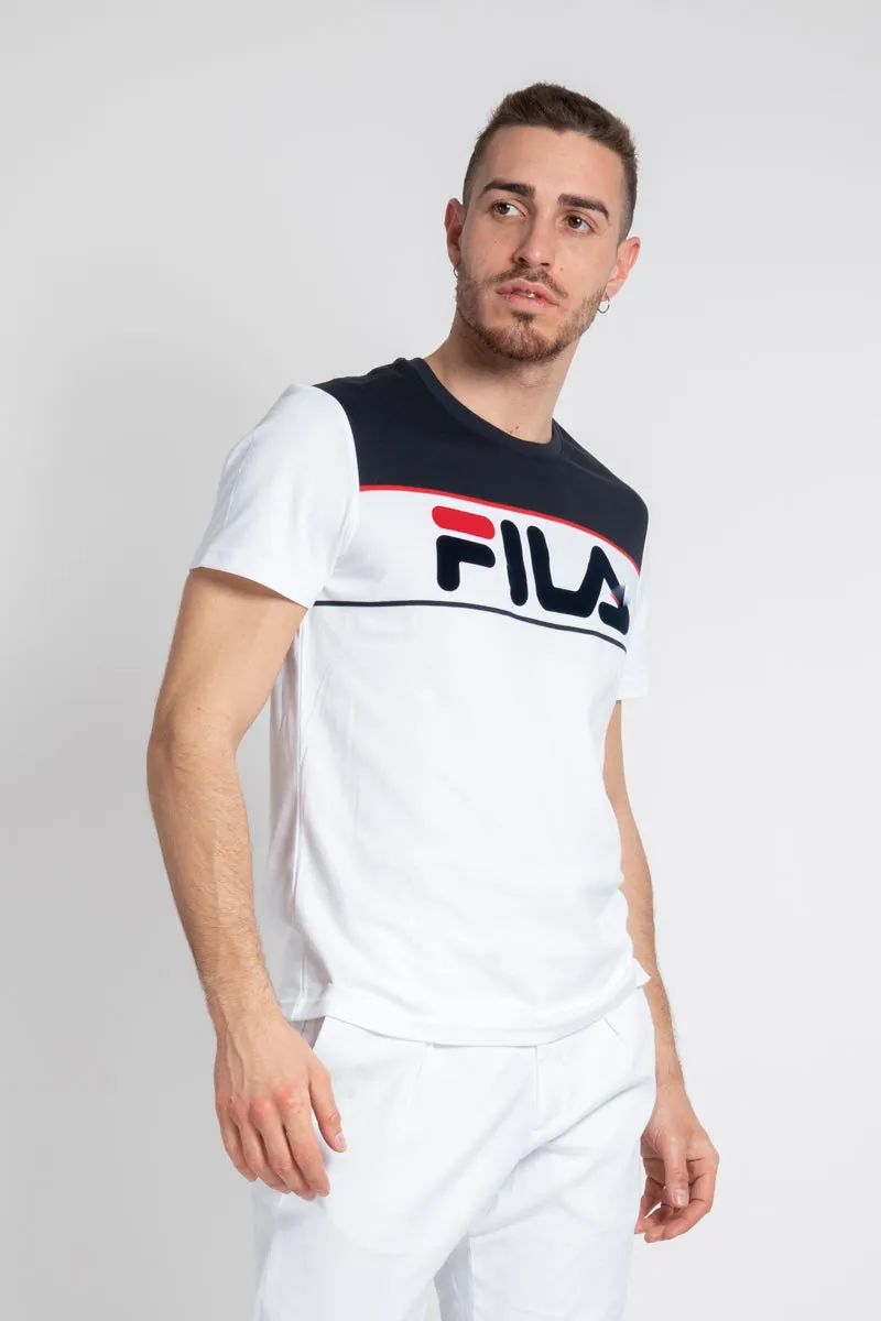 ss tee t-shirt con logo flocked F16M918117F WT