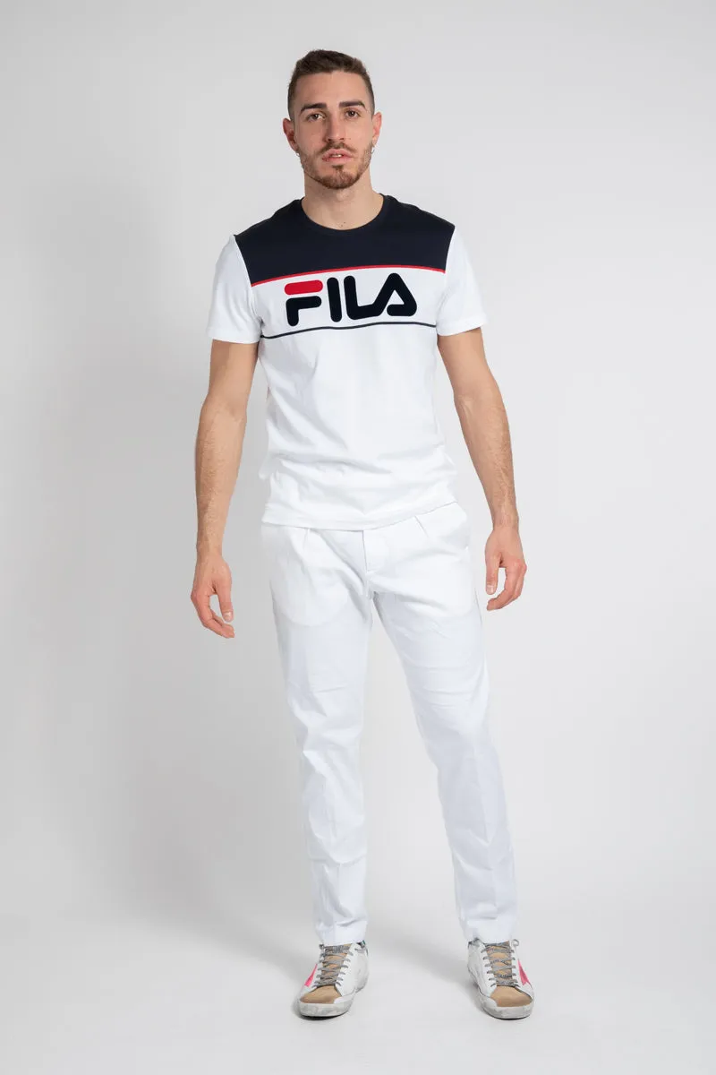 ss tee t-shirt con logo flocked F16M918117F WT